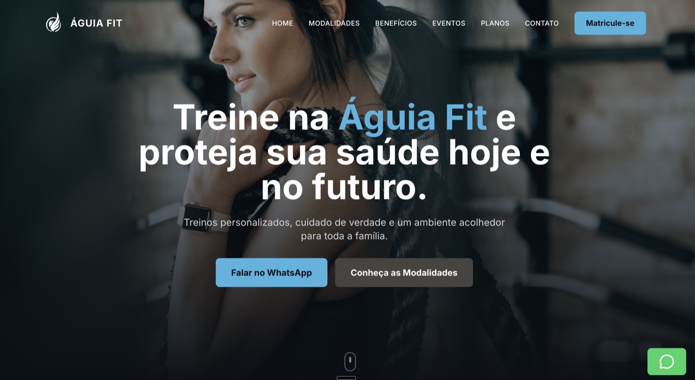 Aguia Fit staging website