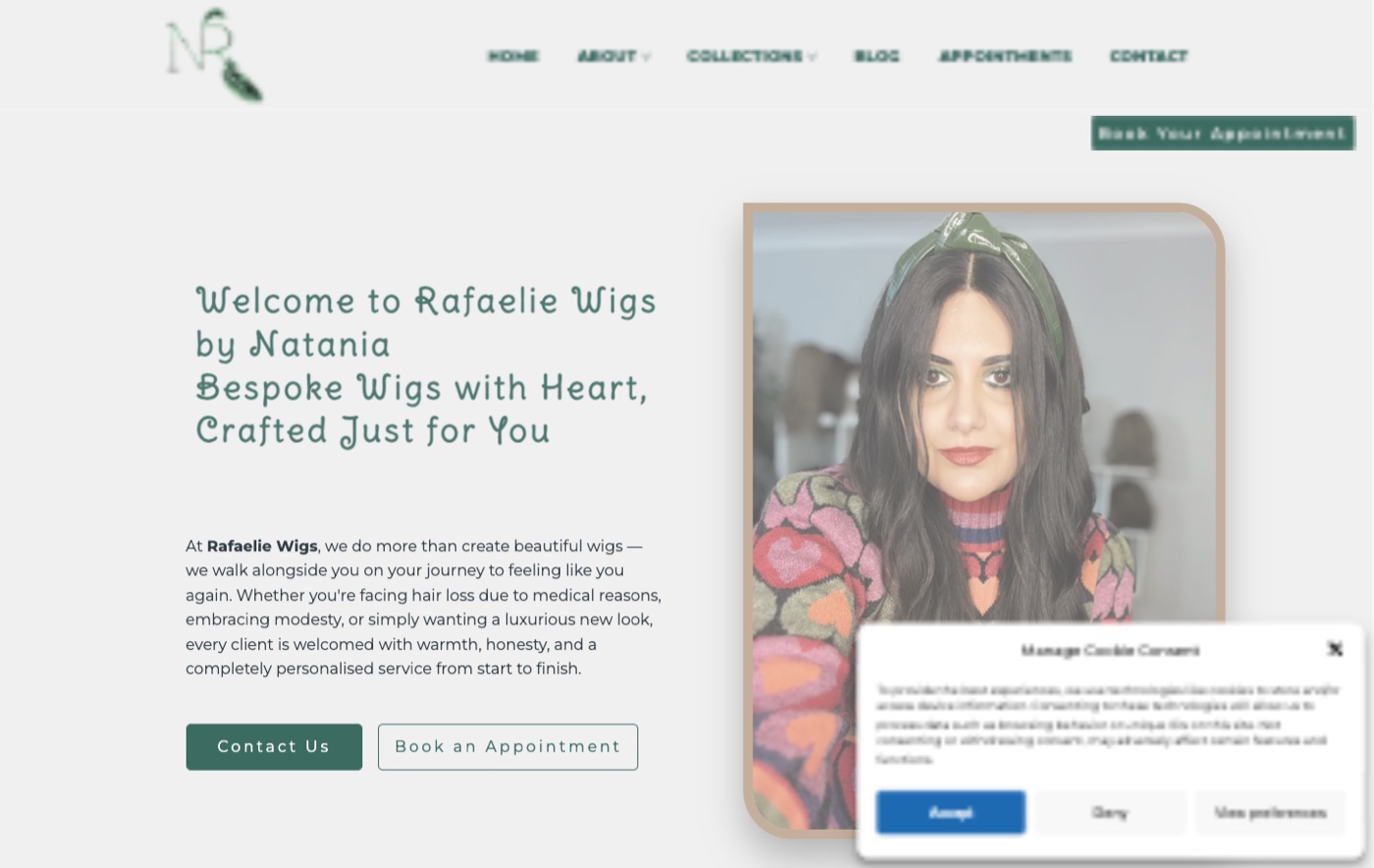 Rafaelie Wigs website